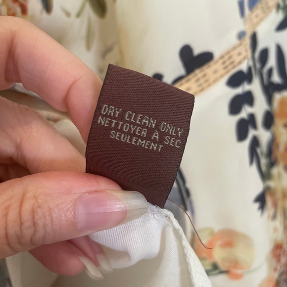 Anthropologie Ranna Gill Floral Gardin Botanical Skirt Lace Trim Handkerchief 6 - Picture 6 of 7